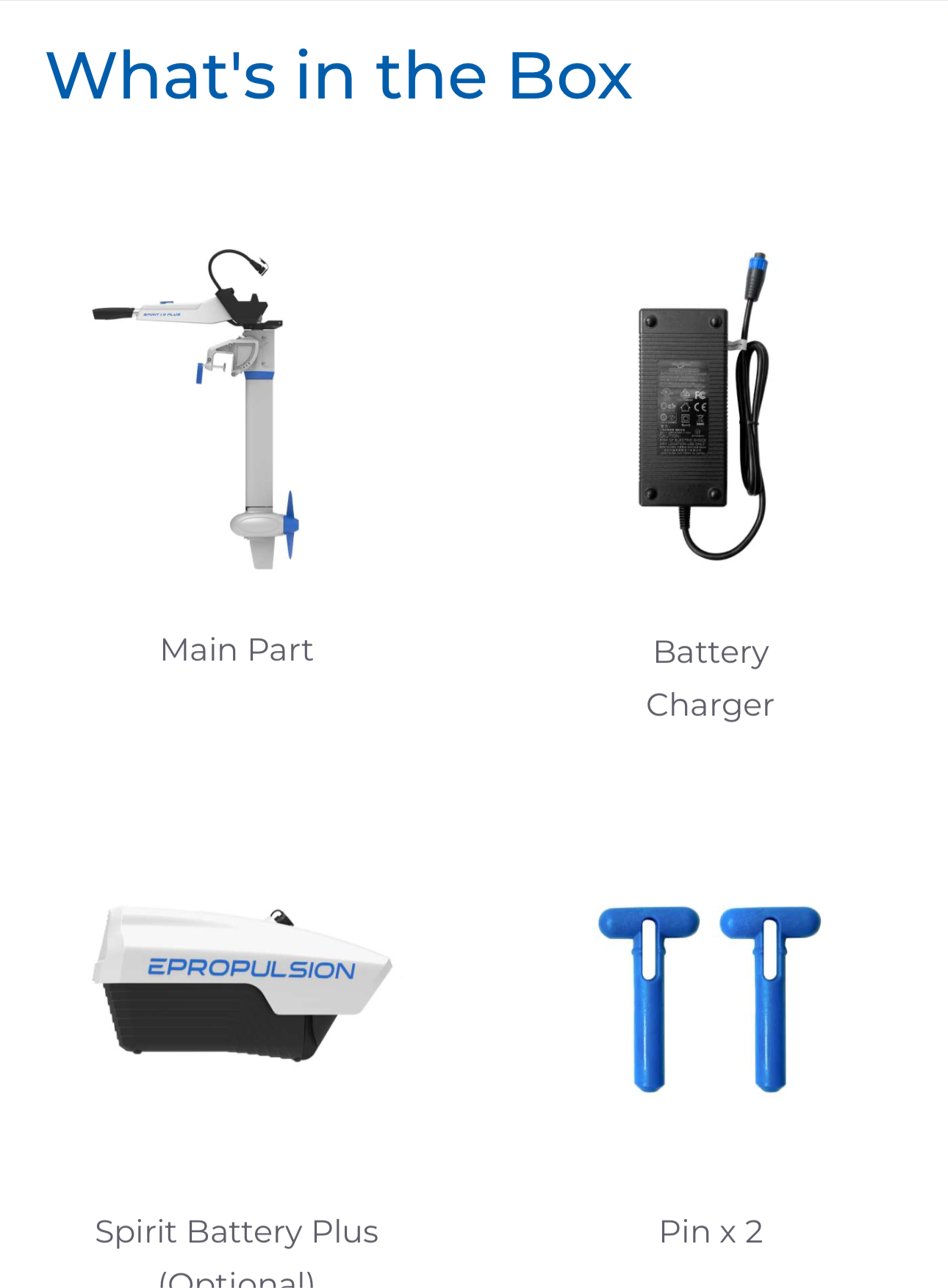 Epropulsion Spirit 1.0 Plus (Battery & Shaft) - Ready for water Package